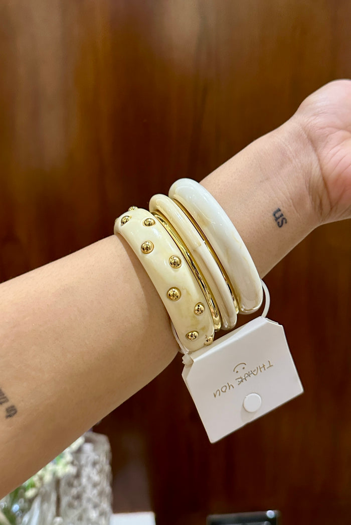 Modern Resin Bangle Stack Set Of 5 RB 02