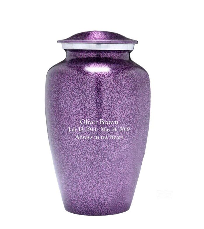 Modest Series - Purple Droplet Cremation Urn - IUAL143