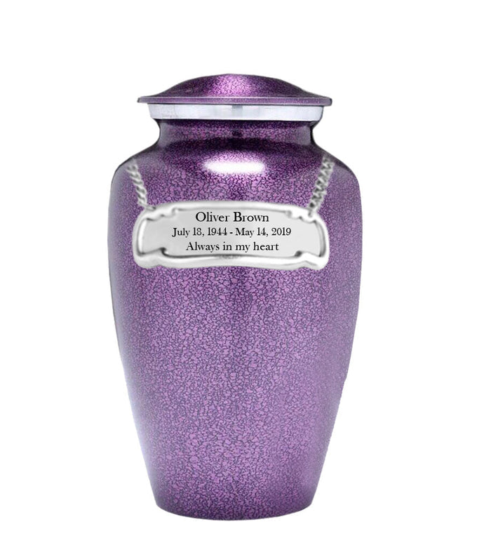 Modest Series - Purple Droplet Cremation Urn - IUAL143