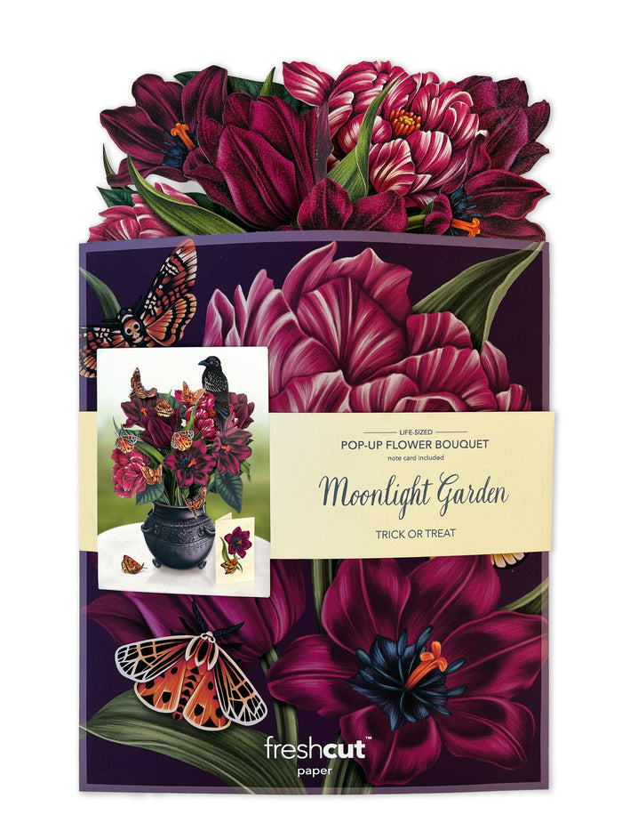 Moonlight Garden Pop-Up Flower Bouquet Card