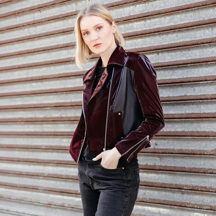 Mulberry Liquid Leather Jacket
