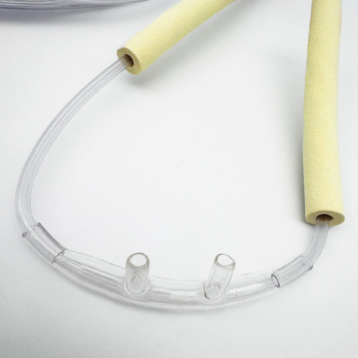 Close Up View of Sunset Nasal Cannula with Foam Ear Cushions
