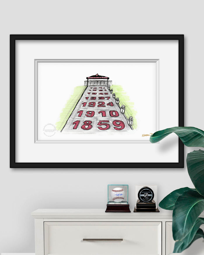 Nationals Park Ink Sketch (Main Gate) Limited Edition Art Print