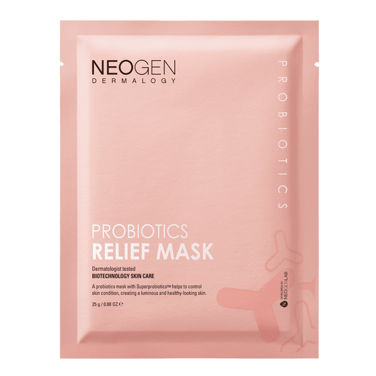 NeoGen DERMALOGY PROBIOTICS RELIEF MASK (25ML X 5 SHEETS) - Komiko Beauty