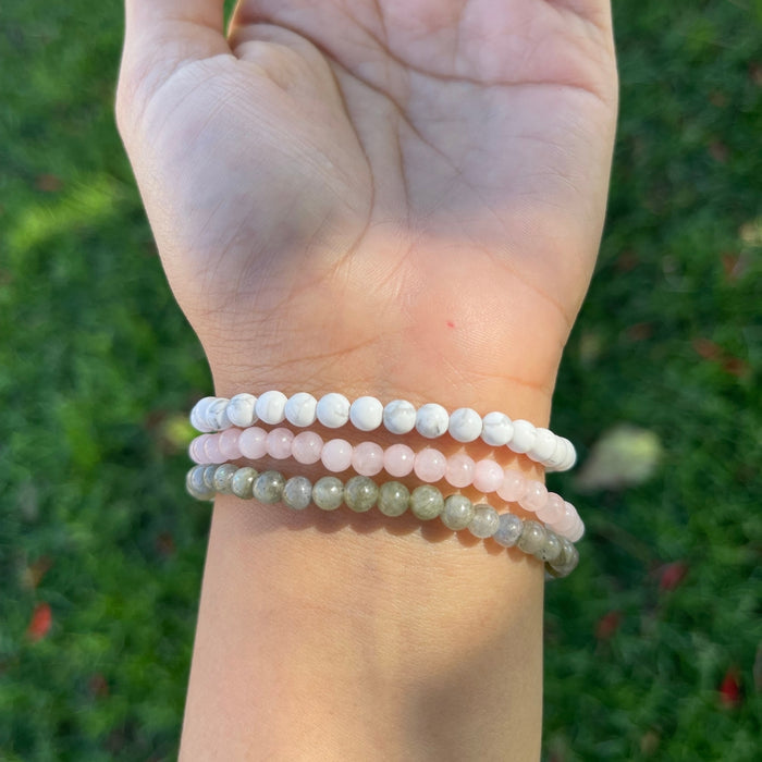 New Beginnings - Intention Bracelet Set - 4mm