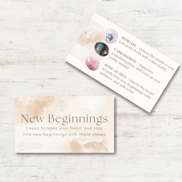 New Beginnings - Intention Bracelet Set - 4mm