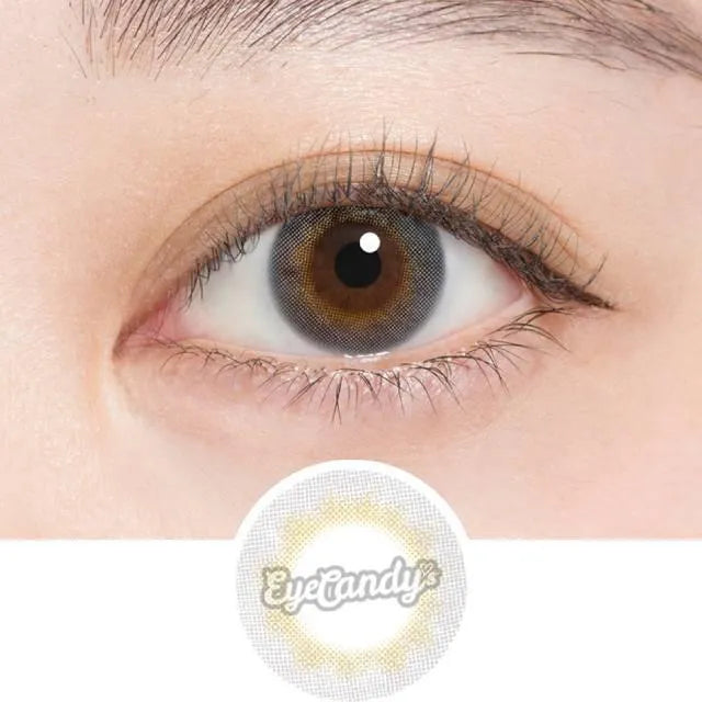 N's Collection Cider Grey (10pk) Natural Color Contact Lens for Dark Eyes - EyeCandys
