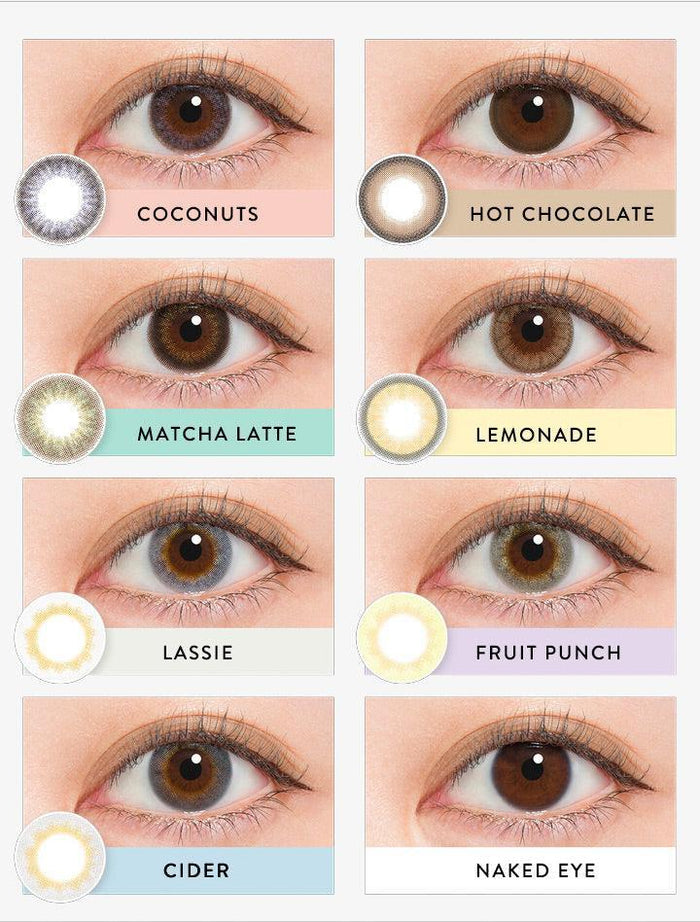 N's Collection Lassie Grey (10pk) Natural Color Contact Lens for Dark Eyes - EyeCandys