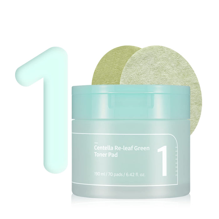 NUMBUZIN No.1 Centella Re-leaf Green Toner Pad شرائح التونر بالسنتيلا لتهدئة البشرة من نمبوزين