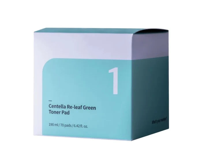 NUMBUZIN No.1 Centella Re-leaf Green Toner Pad شرائح التونر بالسنتيلا لتهدئة البشرة من نمبوزين