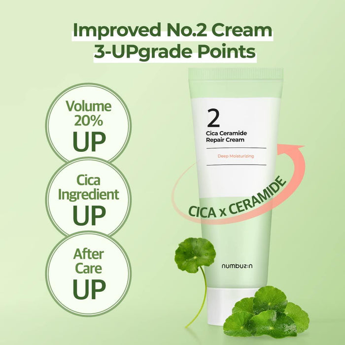 NUMBUZIN No.2 Cica Ceramide Repair Creamكريم السيكا والسيراميد لترطيب وتهدئة البشرة