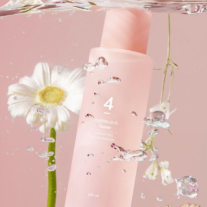 Numbuzin No.4 Hydrating Glow Mineral Toner 200ml | GlamTouch UK