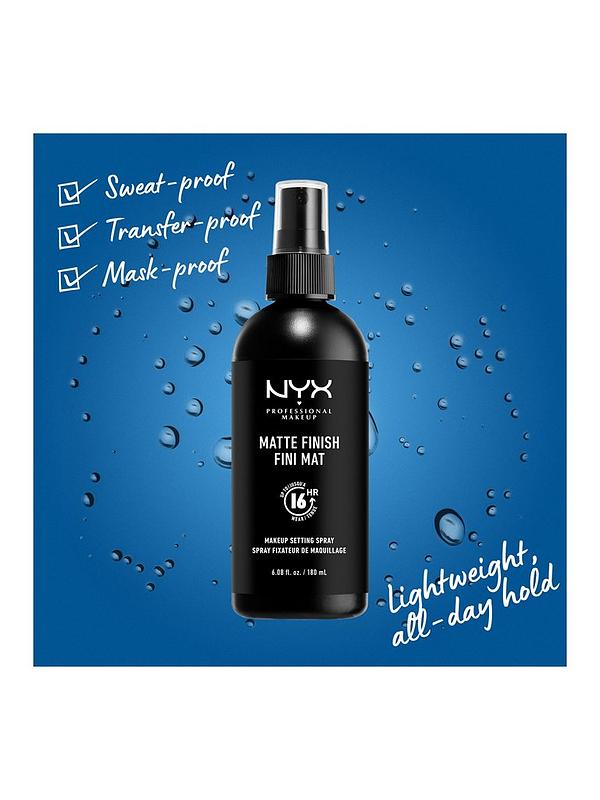 NYX Matte Finish Long Lasting Setting Spray بخاخ تثبيت المكياج للبشرة المختلطة والدهنية
