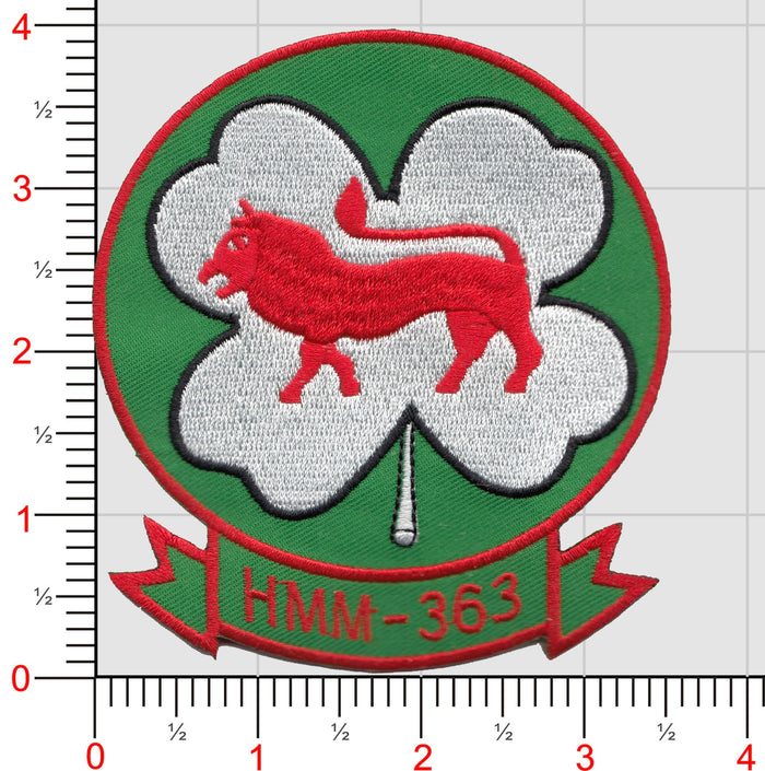 Officially Licensed USMC HMM-363 Lucky Red Lions Patch
