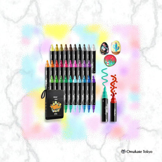 Ohuhu Acrylic Marker Pens 30 pcs Metallic Black and White