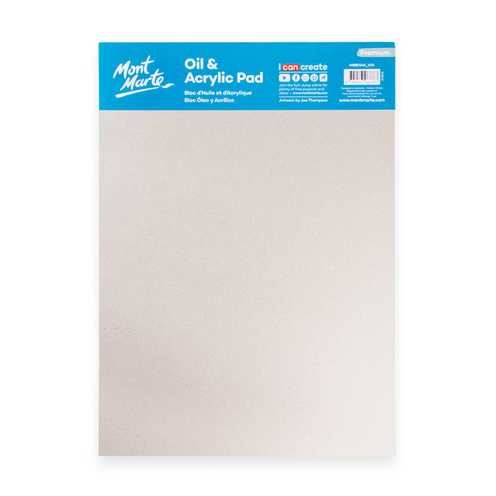 Oil & Acrylic Pad Premium A3 20 Sheets 350gsm