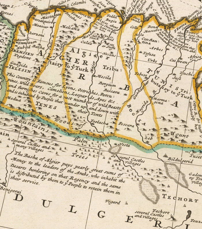 Old Map of Ottoman Empire, 1714 by Herman Moll - Turkish Empire - South Europe, North Africa, Balkans, Middle East