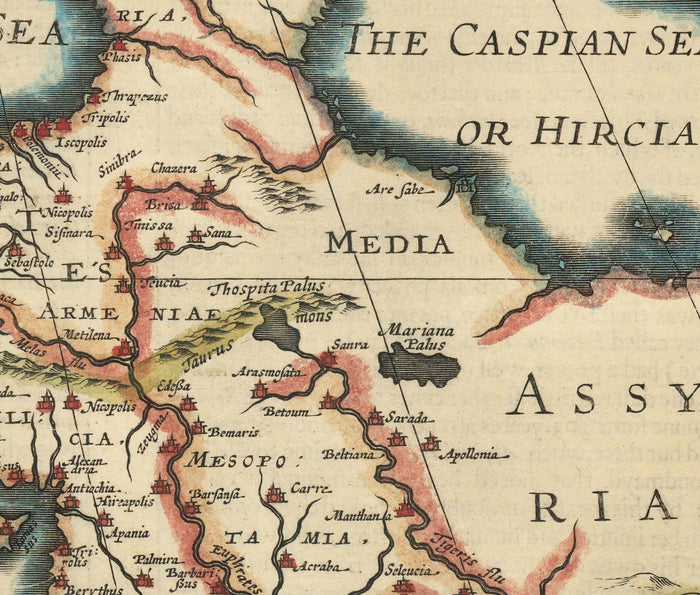 Old Roman Empire World Map, 1626 by John Speed - Rare Wall Art of Western and Byzantine