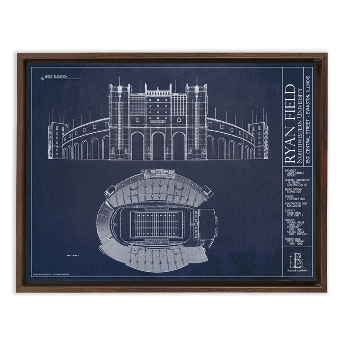 Framed Canvas - Small - Walnut