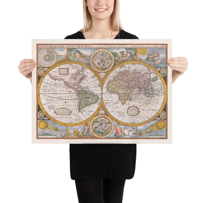 Old World Map, 1626 by John Speed