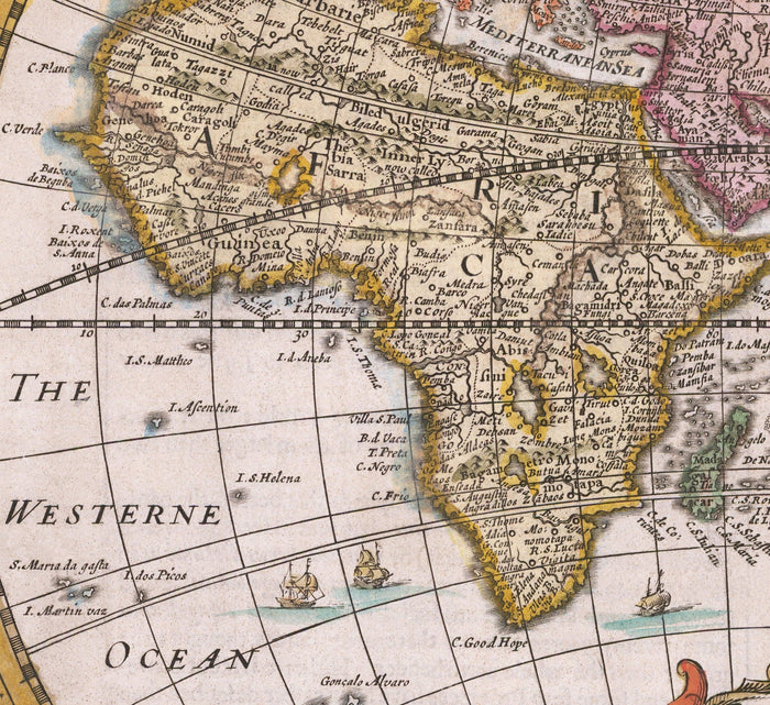 Old World Map, 1626 by John Speed