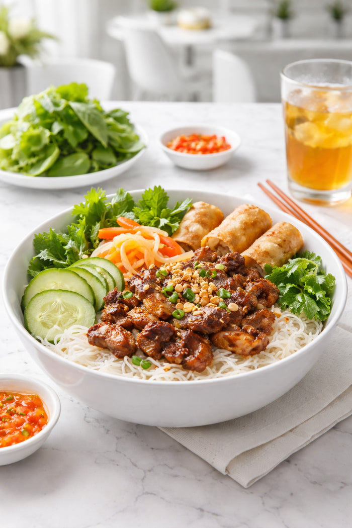 Vietnamese bun vermicelli rice noodle thin springy rice stick goi cuon bun bo hue noodle bowl bun 802