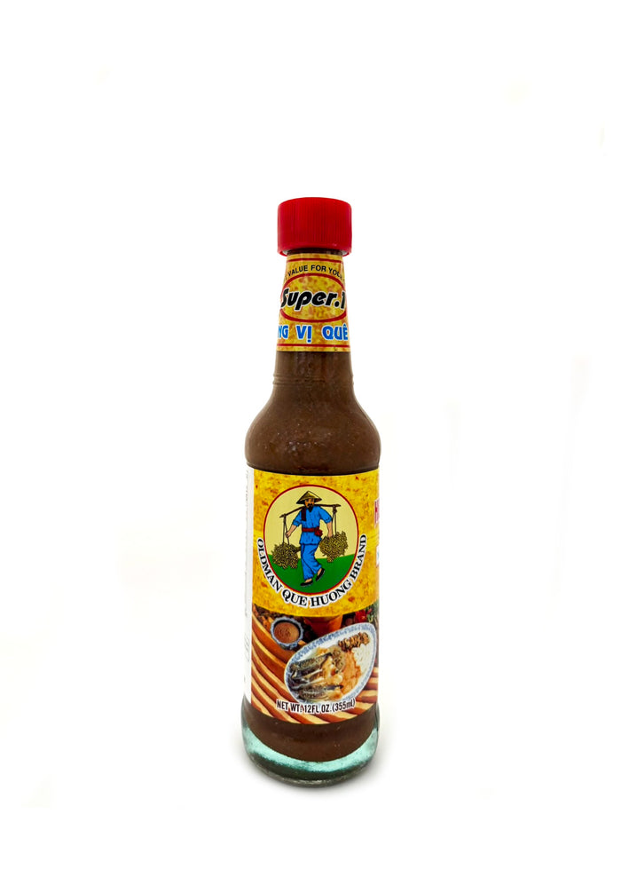 Oldman Que Huong mam nem label fermented anchovy sauce Vietnamese spring roll dipping sauce 12 fl oz