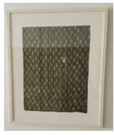 OLIVE ARROWS TEXTILE ART