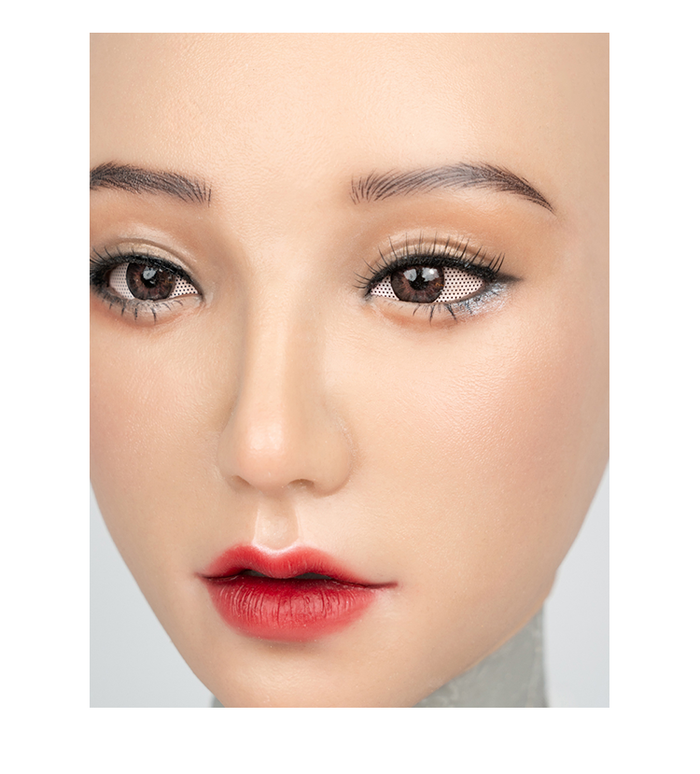 Blue replaceable microporous eyes for Yao M27 mask by Inthemask by Moli's, showing detailed eye features and vibrant color.