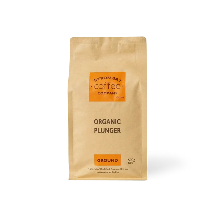 Organic Plunger coffee from Byron Bay Coffee Company - mycotoxin tested and certified organic