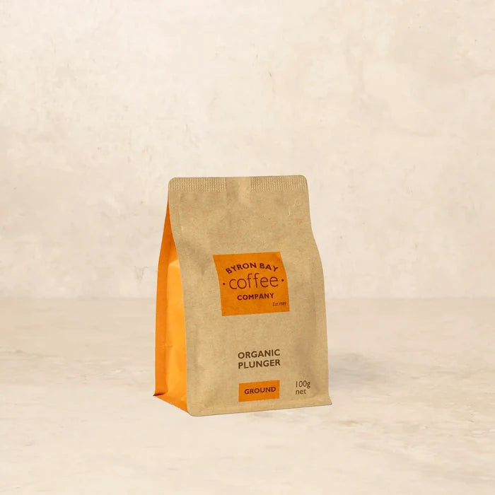 Organic Plunger coffee from Byron Bay Coffee Company - mycotoxin tested and certified organic