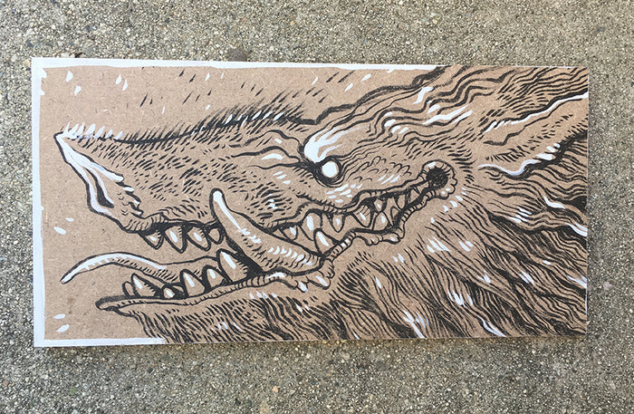 ORIGINAL INK DRAWING- BIG PIG A