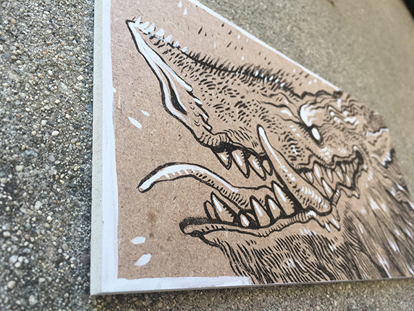 ORIGINAL INK DRAWING- BIG PIG A