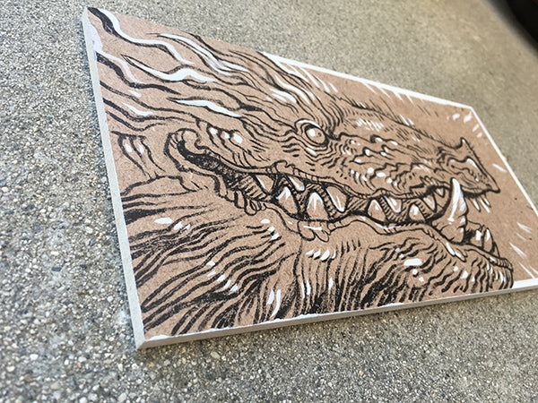 ORIGINAL INK DRAWING- BIG PIG B