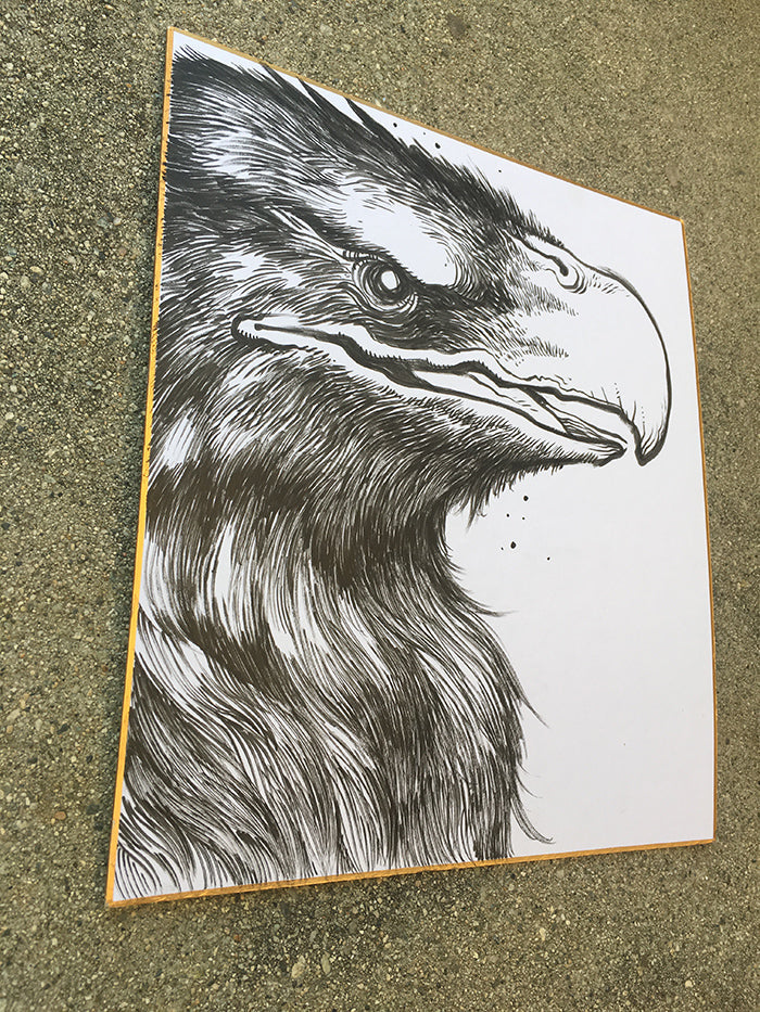 ORIGINAL INK DRAWING- GRUMPY GRYPHON