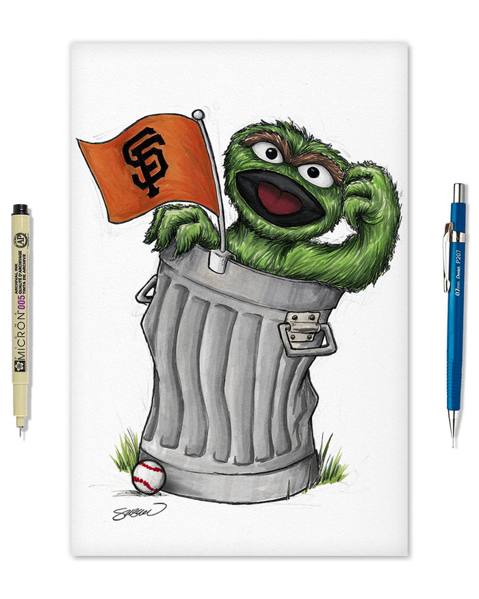 Oscar Rep Your Colours x MLB Giants Limited Edition Art Print