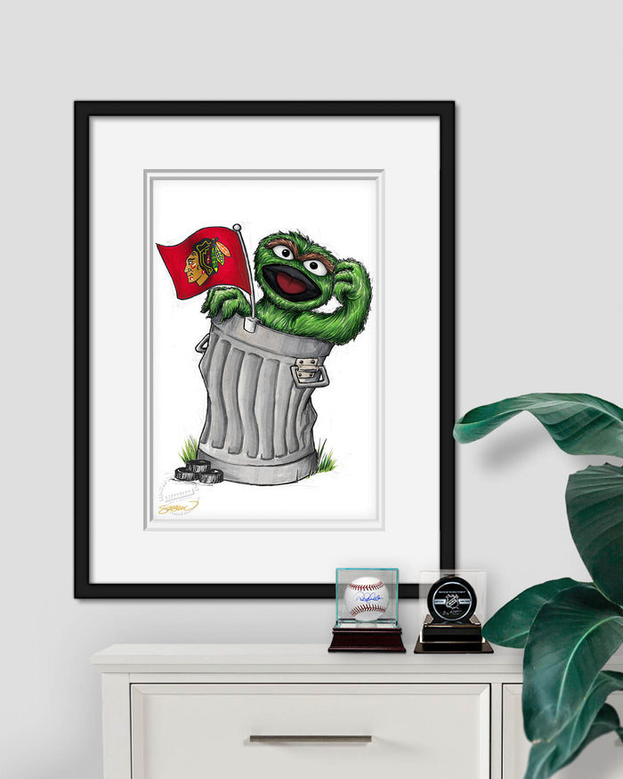 Oscar Rep Your Colours x NHL Blackhawks Limited Edition Art Print