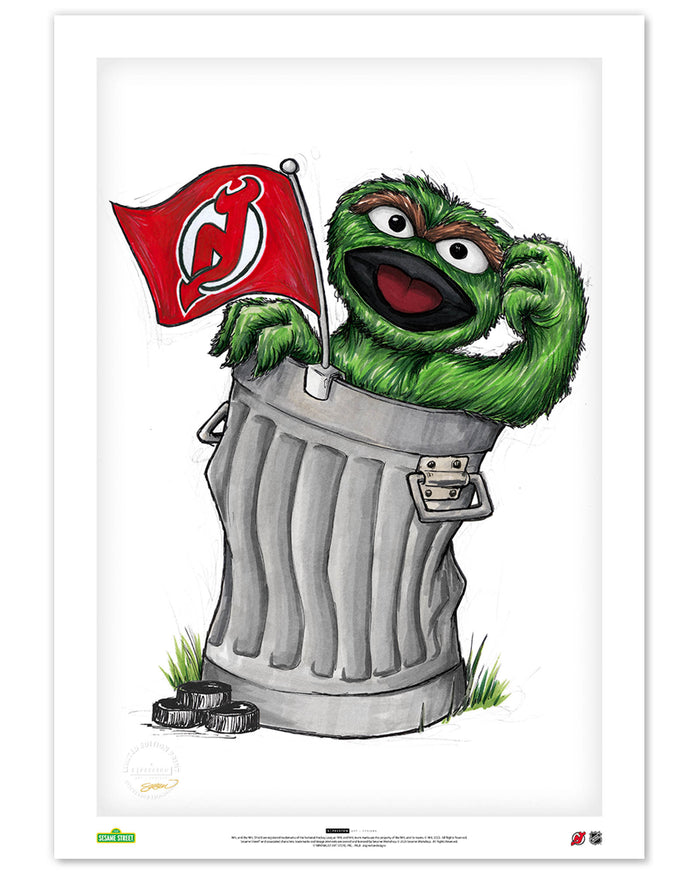Oscar Rep Your Colours x NHL Devils Limited Edition Art Print