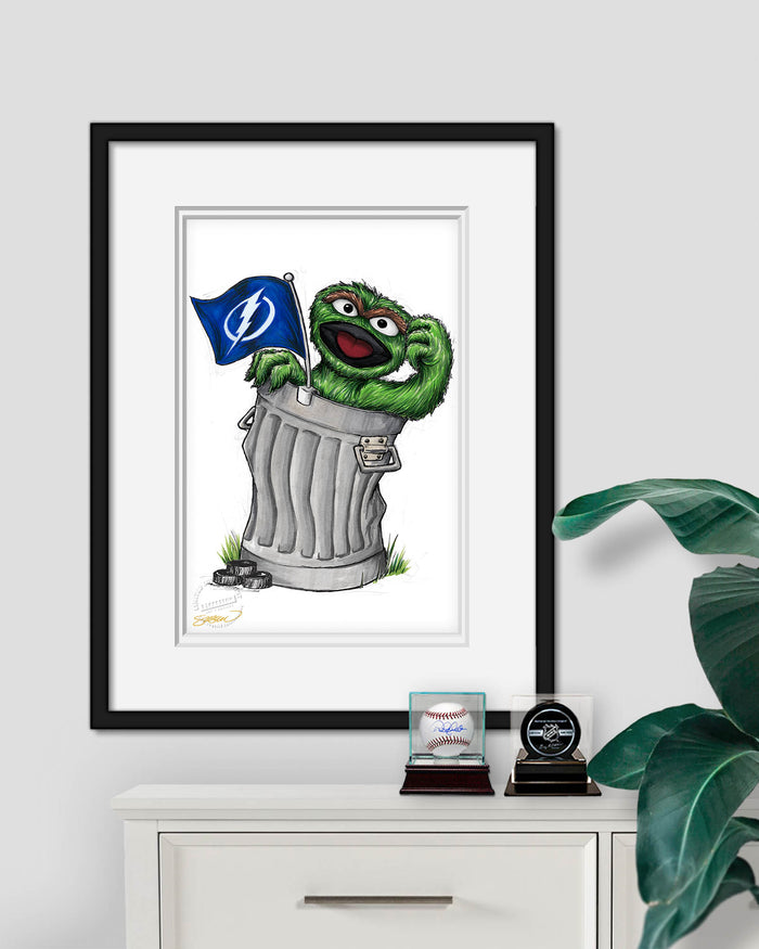 Oscar Rep Your Colours x NHL Lightning Limited Edition Art Print