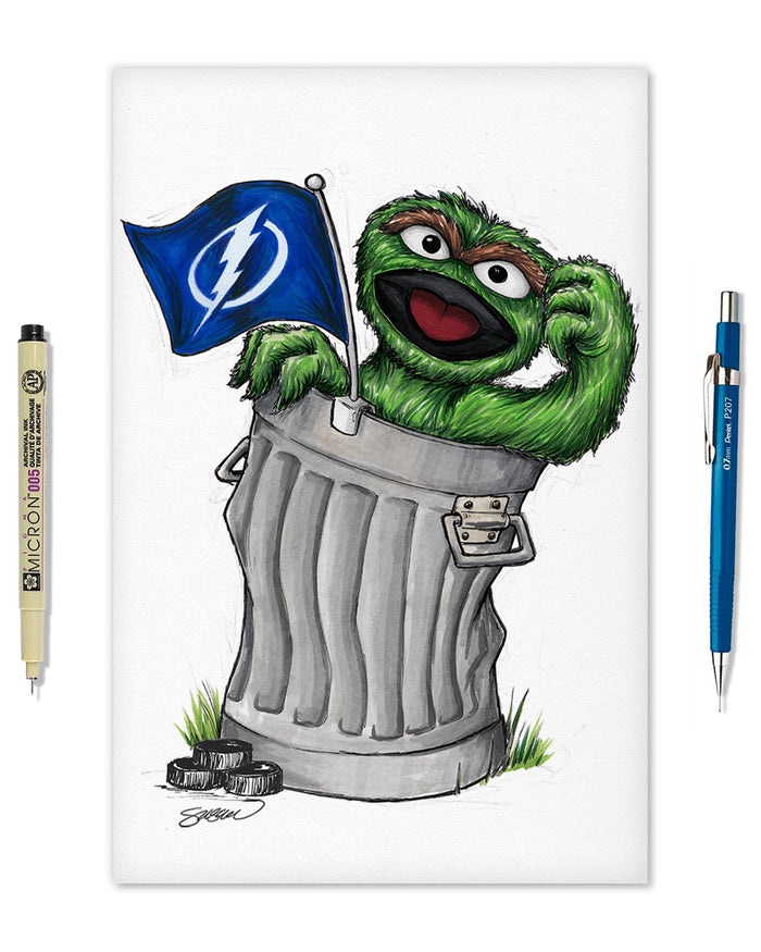 Oscar Rep Your Colours x NHL Lightning Limited Edition Art Print