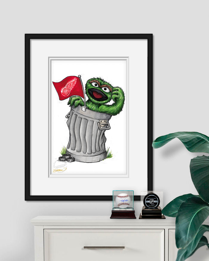 Oscar Rep Your Colours x NHL Red Wings Limited Edition Art Print