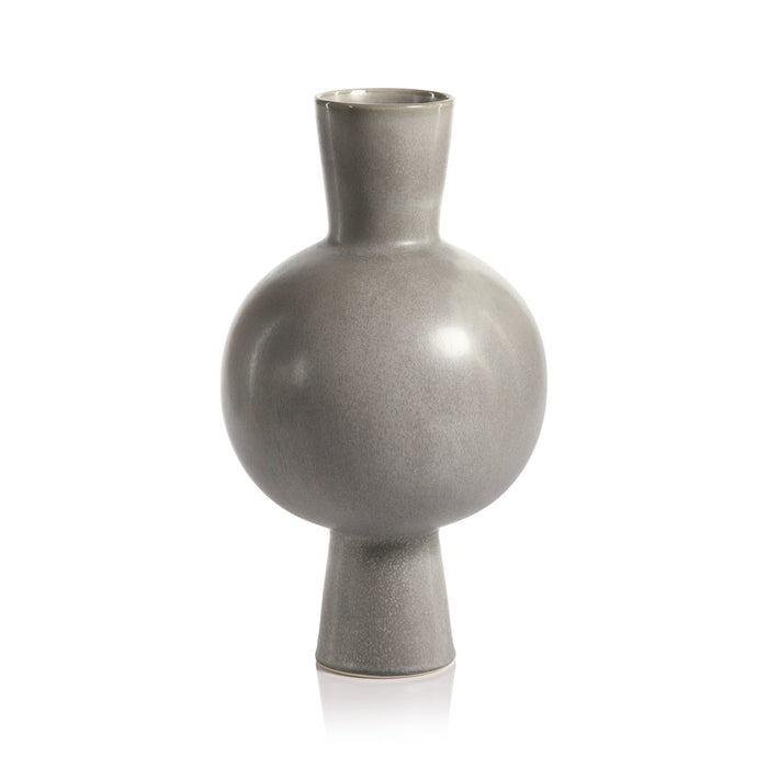 Oslo Grey Stoneware Vase - Vases by Carlyle Avenue