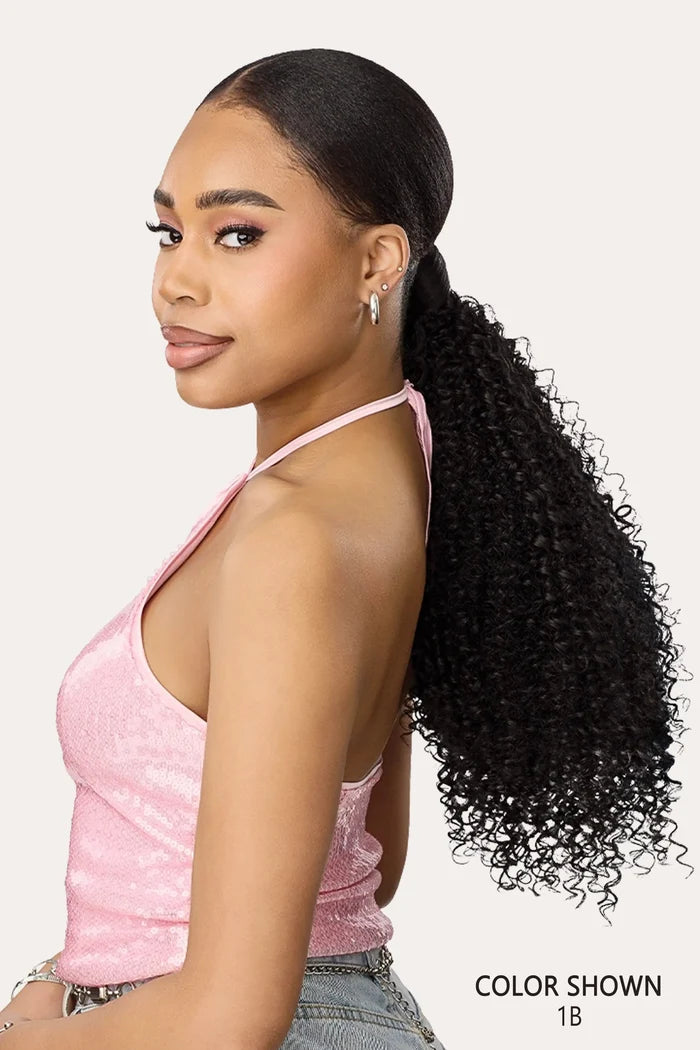 OUTRE PRETTY QUICK SLIDE & HIDE DRAWSTRING PONYTAIL - WATER WAVE 18 OUTRE
