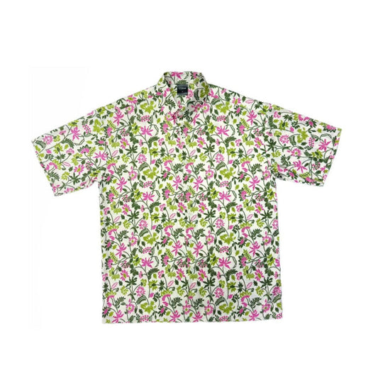 Pink Flower Batik Shirt