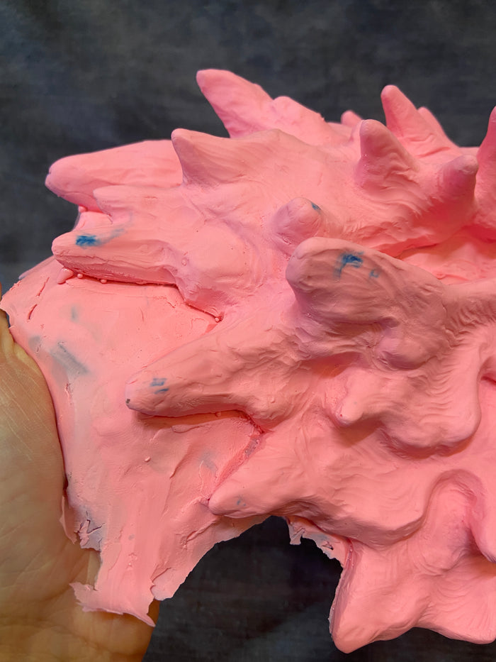 PINK GLOW TEPHRA BLANK MASK- READY TO SHIP!
