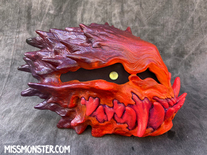 PINK GLOW TEPHRA BLANK MASK- READY TO SHIP!