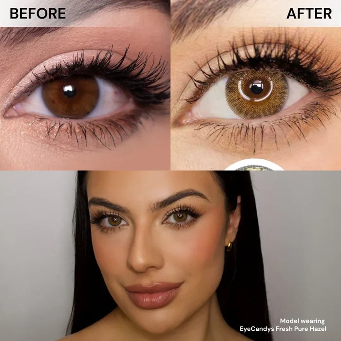 Pink Label Fresh Look Pure Hazel (Custom Toric for Astigmatism) - EyeCandys