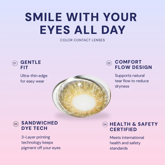 Pink Label Fresh Look Pure Hazel (Custom Toric for Astigmatism) - EyeCandys