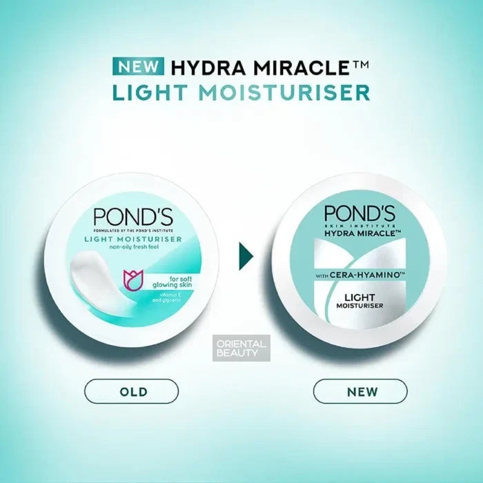 Pond's Hydra Miracle With Cera-Hyamino Light Moisturiser 200ml