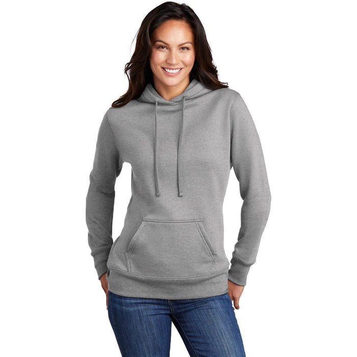 no-logo Port & Company Ladies Core Fleece Pullover Hooded Sweatshirt-Regular-Port & Company-Thread Logic
